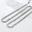 Collier élégant et minimaliste à franges longues avec-Or 5