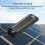 Solar Warning Light Caution Lamp Antitheft-Black green light 6