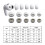 10Piece NonSlip Ear Tips Compatibility for Pro3 Earbuds-L size 3