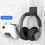 Wandmontagehouder voor hoofdtelefoons en controllers-Wit 6
