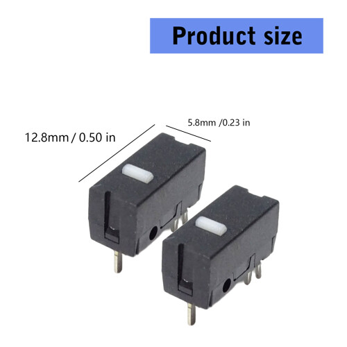 2Pieces FE F1S100 Opticals Mouse MicroSwitch 100 Million Clicks 2