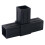 8Pcs Pack T Style Plastic Joint Connectors For 25mm Square Pipes 4