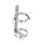 Support Extincteur Mural Inox Argenté Stable Usage Maison 2