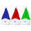 Christmas Helmets Decoration Santa Hat Easy Install Strong-Blue 2