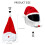 Christmas Helmets Decoration Santa Hat Easy Install Strong-Blue 4