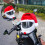 Christmas Helmets Decoration Santa Hat Easy Install Strong-Blue 7