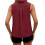 Women's Sleeveless V-Neck Button-Down Blouse-Dark blue M 6