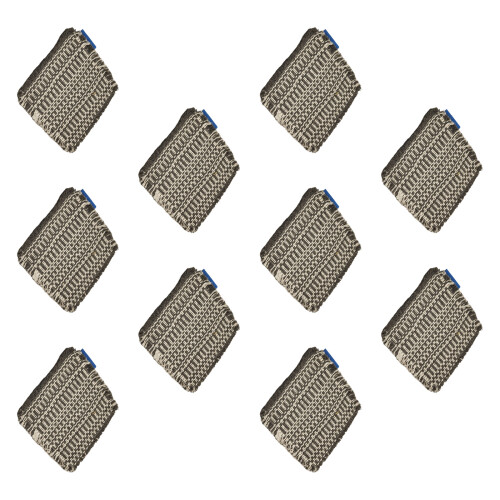 Stylish Cotton Fabric Coaster in Checkered Design-Gray 10