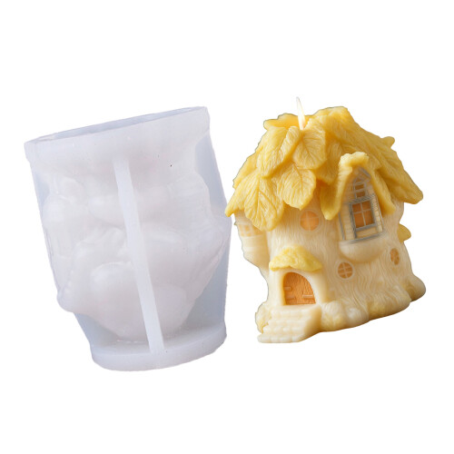 Baumhaus-Silikonformen, Weihnachtskerzen-Silikonform,