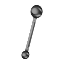 Double Head Rustless Steel Measuring Spoon For Coffee-Black