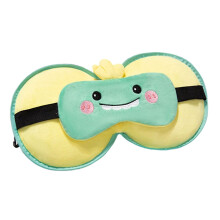 Double Function Sleep Eye Mask And Travel Neck Pillow-Green
