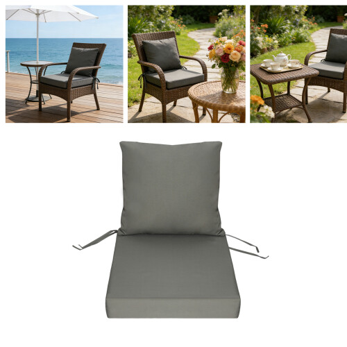 Soft Chair Pad And Pillow Set Craft From Polyester For Enhances 1