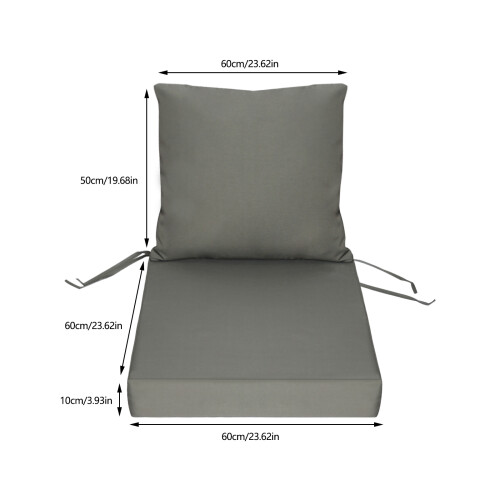 Polyester Seat And Back Support Set For Indoor Outdoor Use 2