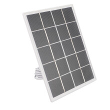 3-Watt-Solarpanel-Ladegerät für Video-Türklingel, Sicherheitskameras, Wandmontage, Weiß