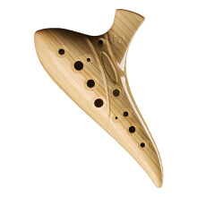 Beginner Friendly 12 Hole Ceramic Ocarina Compact-Coffee