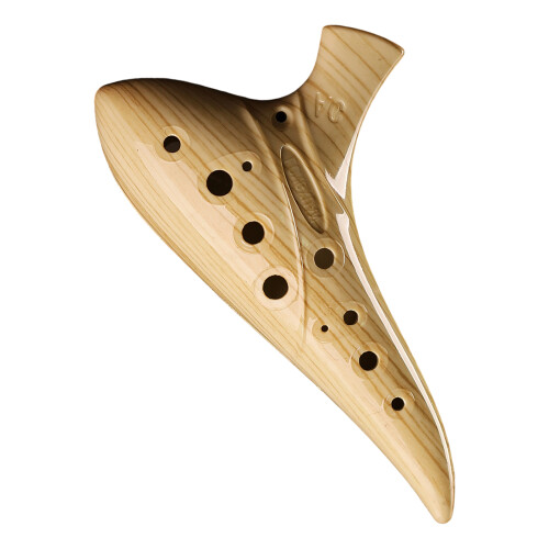 Beginner Friendly 12 Hole Ceramic Ocarina Compact-Coffee