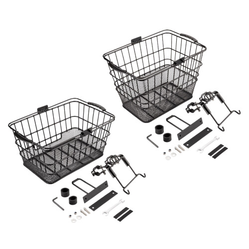 Bicycles Metal Basket Bike Front Storage-Heightened version 1