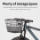Bicycles Metal Basket Bike Front Storage-Heightened version 6