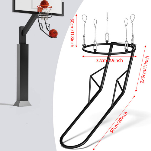 Adjustable Basketball Rebounder Reduces Interruptions Training 2