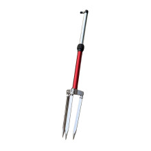 3 Spikes Support Adjustable Ground Insert Fishing Stand-Red