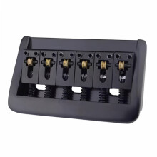 Pont de guitare électrique réglable à 6 cordes, avec outils-Noir