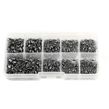 210 stuks Anglers Wartels Set 5 Maatselectie Anti-corrosie