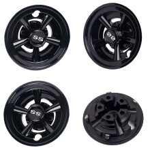 Couvre-roues de chariot de Golf Ă 5 rayons, capuchons de-Noir