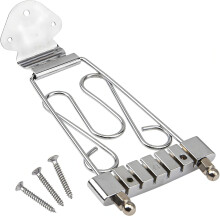 Metall 6 Saiten Jazzes Archtop Gitarre Trapez-Silber