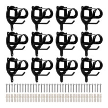 Pack of 12 Iron Fasteners for Stable and Garage Organization