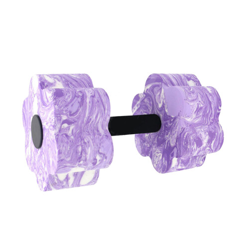 Équipement d'exercice de poids de forme physique-violet et blanc