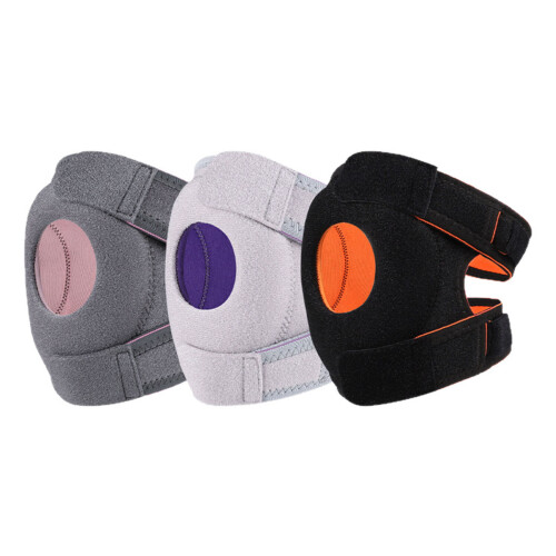 Adjustable Silicone Knee Protector For Outdoor-black orang 1