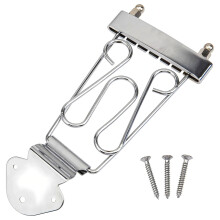 Universal 6 String Guitar Bridge Semi Hollow Structure-Silver