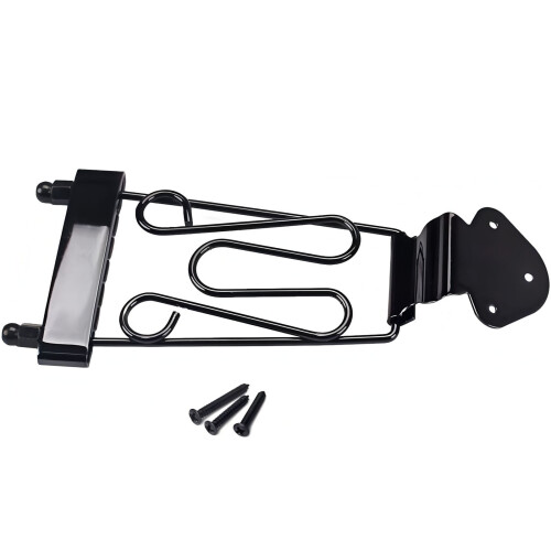 Universal Fit Alloy Guitar Tailpiece Bridge Designed for-Black