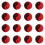 Tennis Vibration Dampener Silicone Tennis Racket String-Red 1