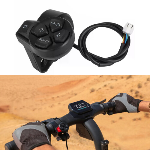 Universals Turn Signal Switches Button Waterproof Headlight 1