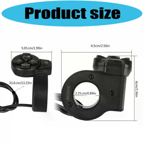 Universals Turn Signal Switches Button Waterproof Headlight 2