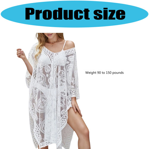 Flattering Fit Quick Dry Beach Cover Garment Breathable-White 2