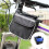 Waterproof Front Frame Strap on Bag Cycling Pouches-Black L 2