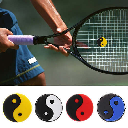 Silicone Tennis Racket String Shock Damping Tennis Racket-White 1