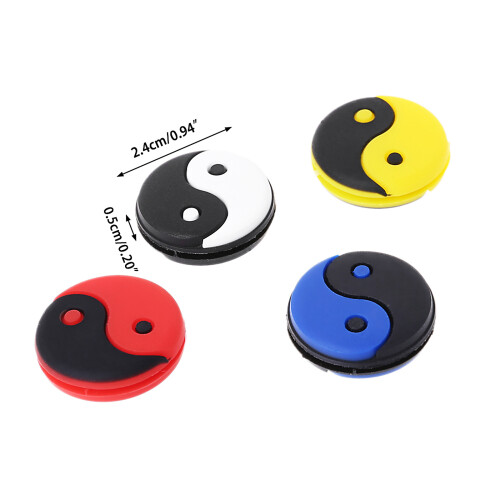 Silicone Tennis Racket String Shock Damping Tennis Racket-White 2