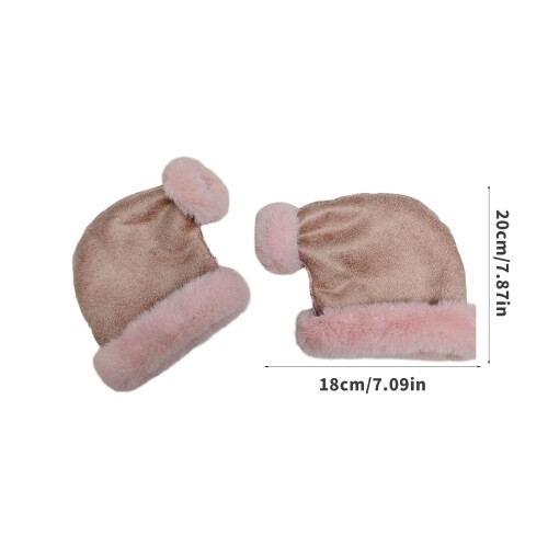 Warm Thick Plush Lined Handlebars Gloves Hands Warmer-Pink 2