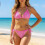 2-teiliges String-Set für Damen, Badeanzüge,-Blau L 4
