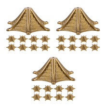 30Pcs Metal DIY Wind Chime Caps Golden Accessories for Windbell Repair