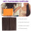 Papier Orange PVC Pour Paquets Cadeaux DIY 9