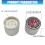 Bouton de commande de potentiomètre à-Argent incrusté de vert 4