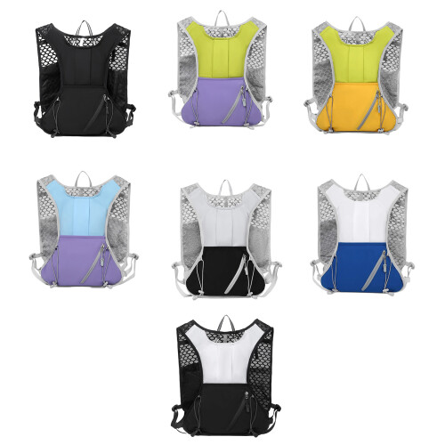 Sac à dos gilet de course respirant avec sécurité-Noir 2