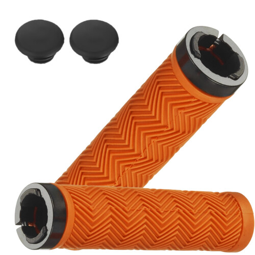 Antislip Bicycles Handlebars Grip Bikes Handle Locking-A