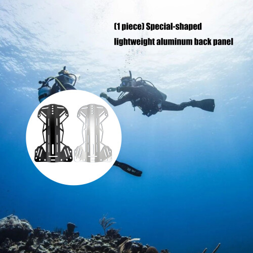 Standard Technical Scubas Diving BCD Harness Back Plate-Silver 2