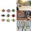 9pcs High Elastics Silicones Tennis Dampeners Fruit Design 3