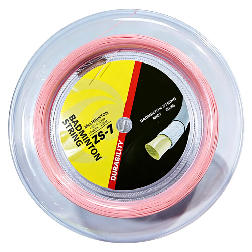 High Elastic Nylon Badminton Racket String 200m Training-pink
